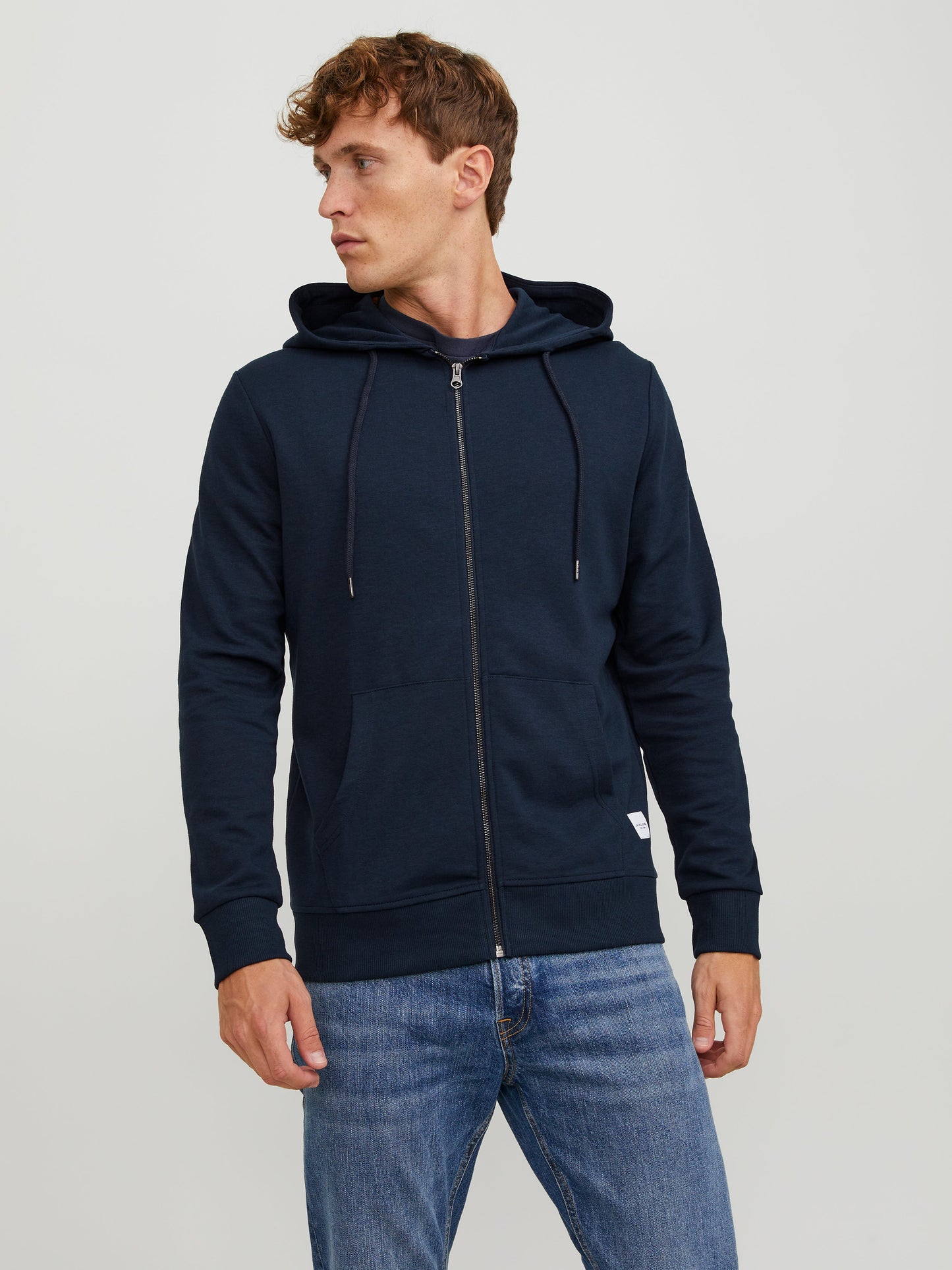 Men's Essential Regular Fit Full-Zip Hoodie – Soft Brushed Fleece Comfort