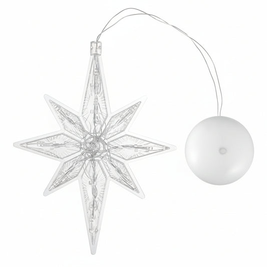 LED White Cold Tree Topper Star