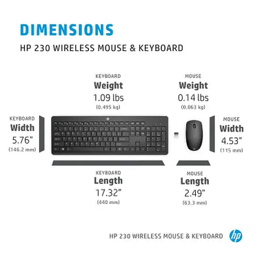 HP 230 Wireless Mouse and Keyboard Combo