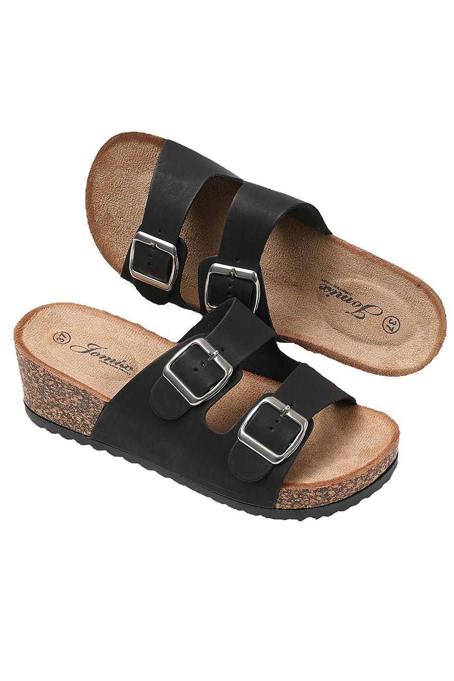 JOMIX Women's Summer Platform Sandals with Cork Heel
