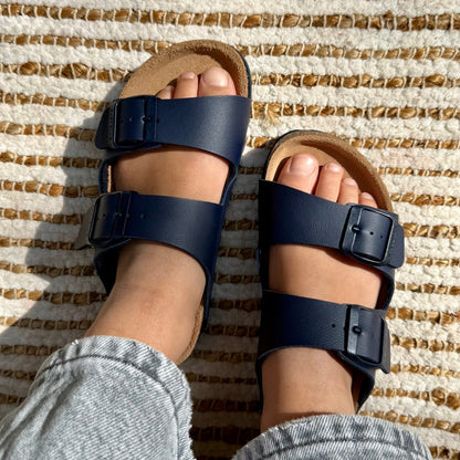 JOY Enfant Two-Strap Kids Mule Shoes Size 28-35 Comfortable
