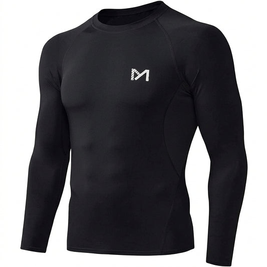 MEETWEE Men's Compression Long Sleeve Athletic Workout Shirt