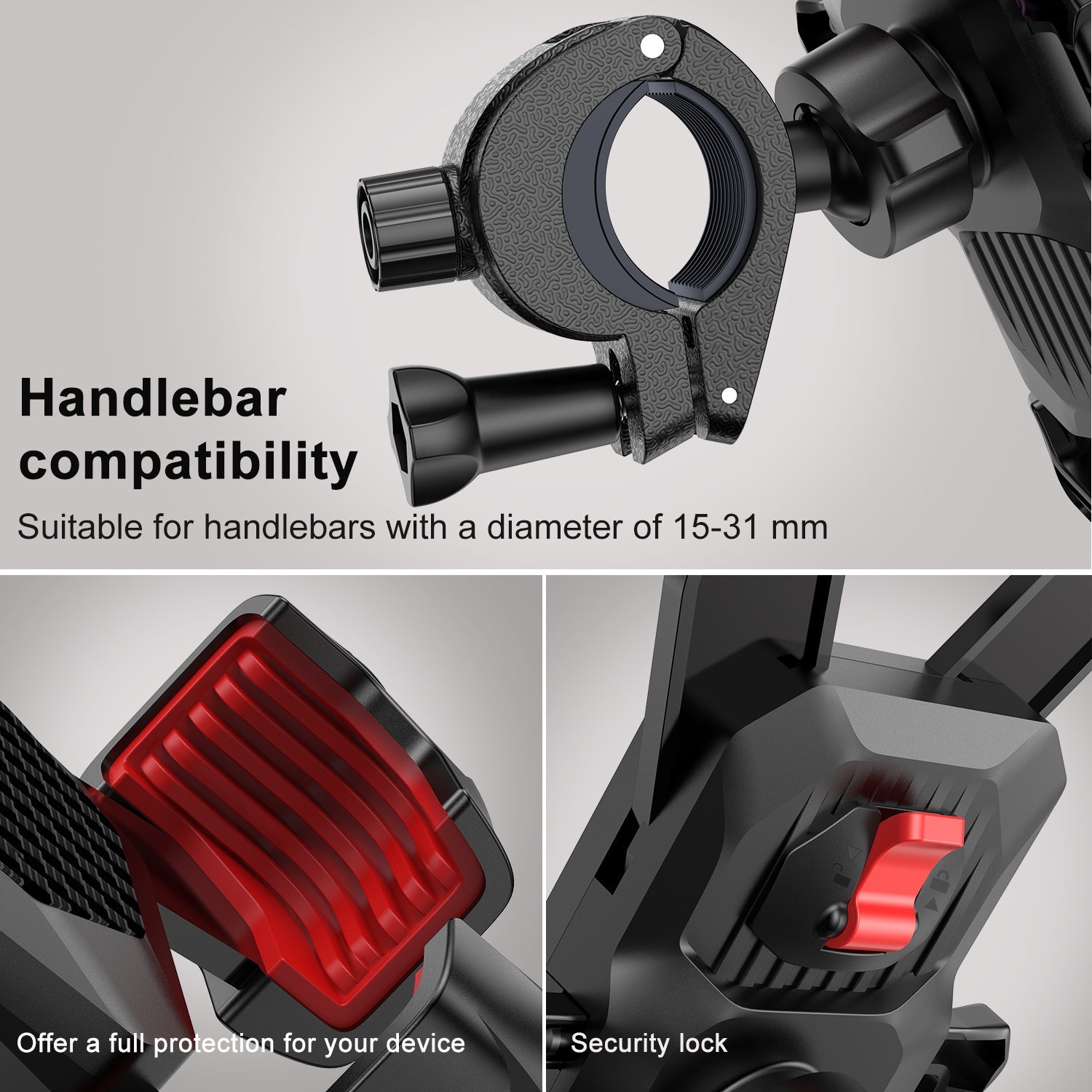 JOYROOM JR-ZS288 Universal Motorcycle Bike Phone Mount