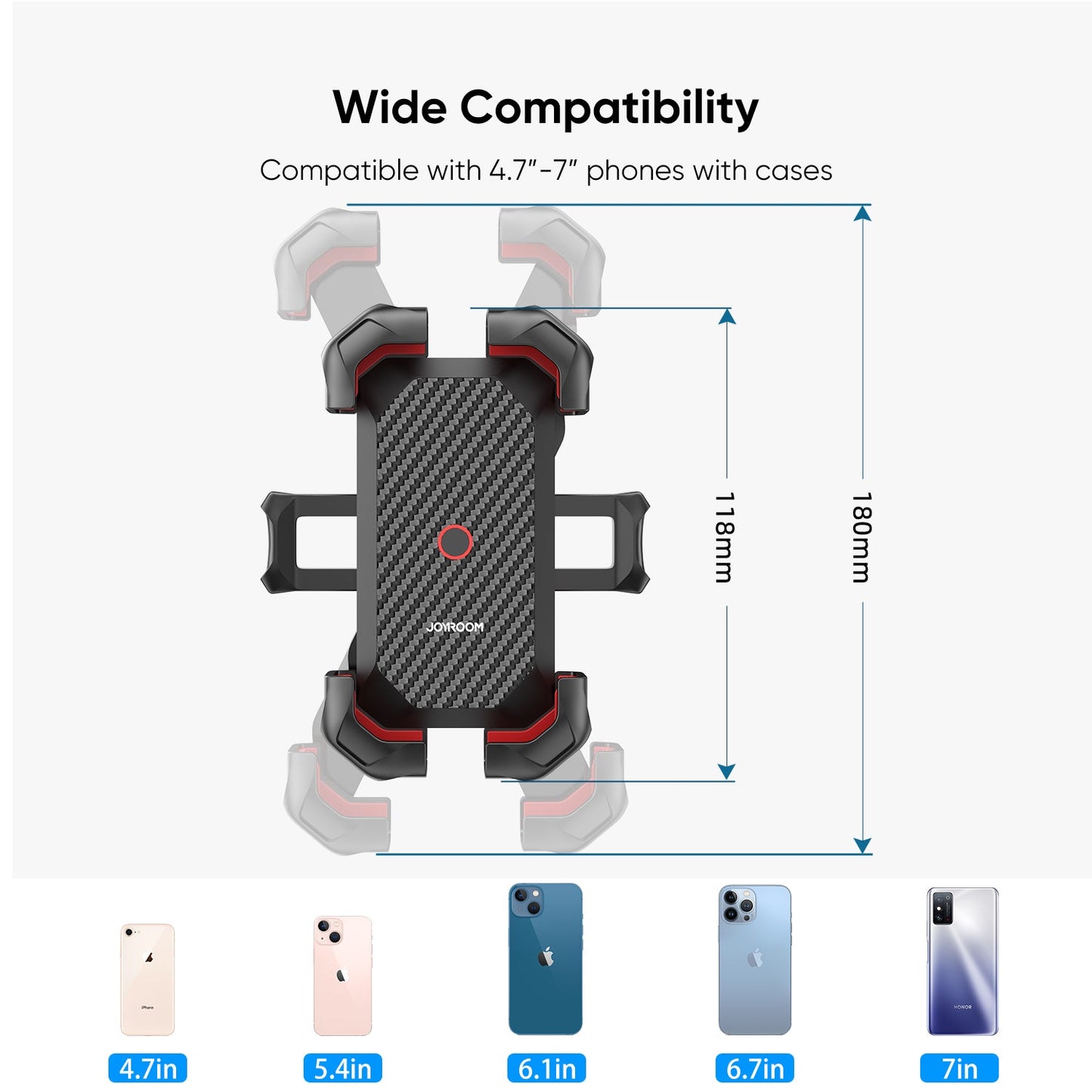 JOYROOM JR-ZS288 Universal Motorcycle Bike Phone Mount