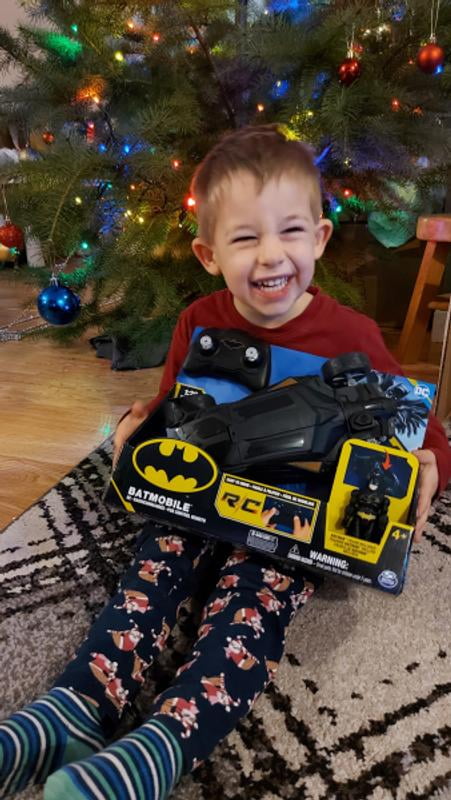 DC Comics Batman Batmobile RC Car: Easy Remote Control Toy with Figure