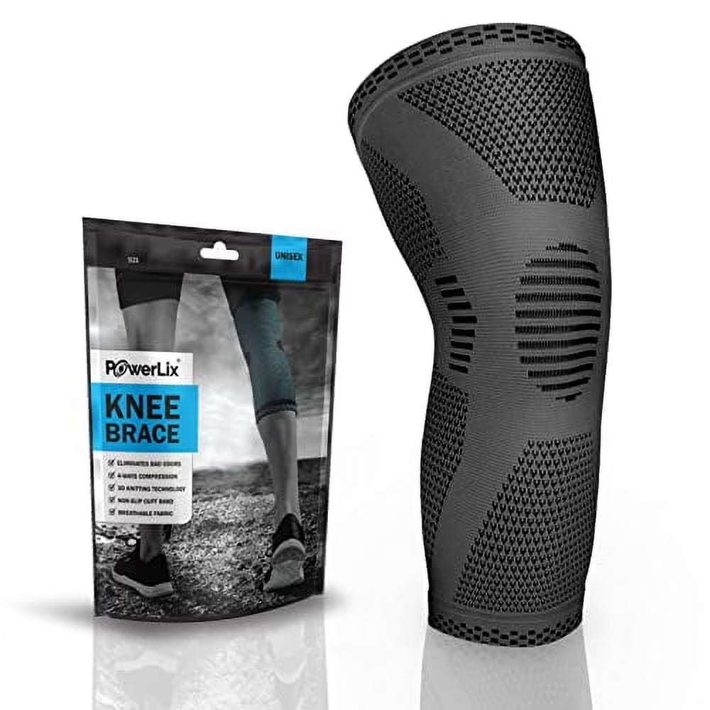 PowerLix Compression Knee Sleeve: Ultimate Support for Pain Relief and Recovery