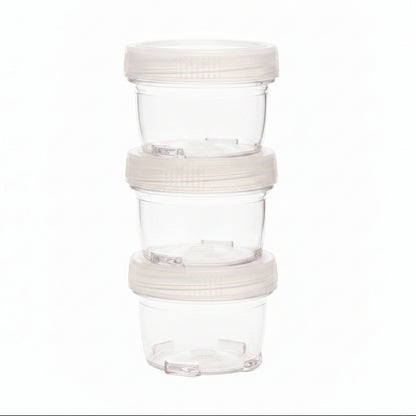 Herb And Storage Canister Set 3-Piece Transparent PET Polypropylene