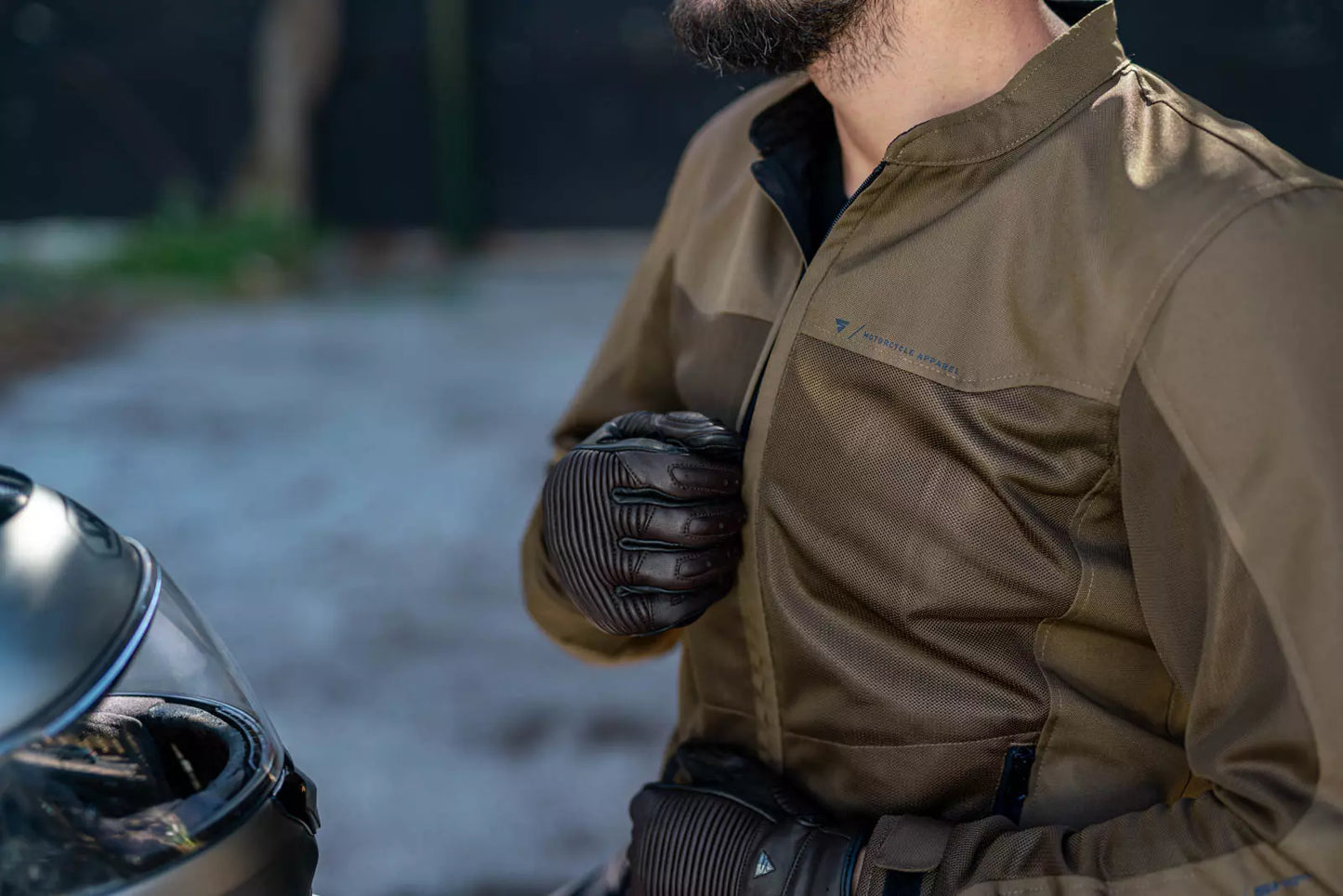 Shima Openair Summer Brown Textile Motorcycle Jacket - Ventilated, Comfortable, Protective