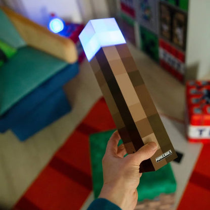 Minecraft Torch LED Night Light 2-in-1 Rechargeable Color Changing