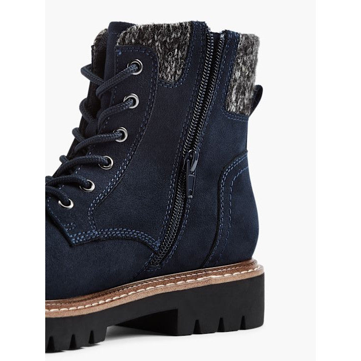 Landrover Blue Lace-Up Women's Shoes with Synthetic Upper