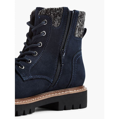 Landrover Blue Lace-Up Women's Shoes with Synthetic Upper