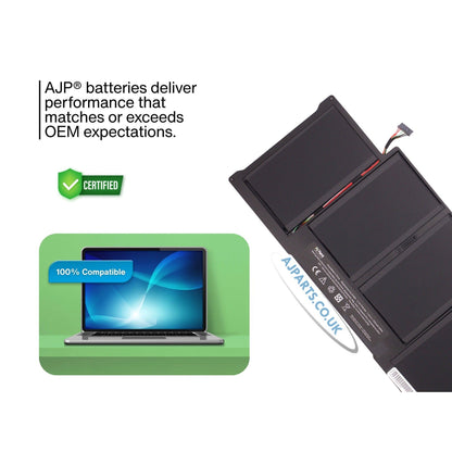 Apple A1405 7.4V 7200mAh 4-Cell Replacement Battery for MacBook Air