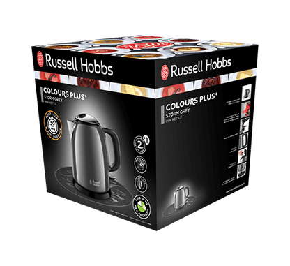 Russell Hobbs Colours Plus+ Mini Kettle 24993-70 Grey 1L