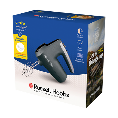 Russell Hobbs Desire Matte Charcoal Hand Mixer 185W