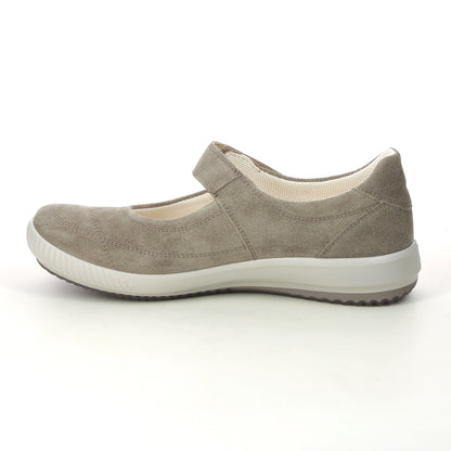 Legero Tanaro Bar Women's Beige Suede Velcro Mary Jane Comfort Shoes