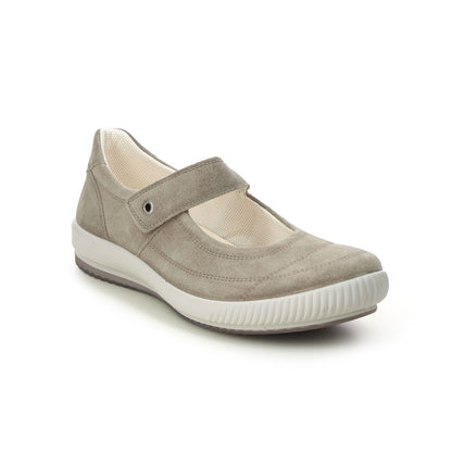 Legero Tanaro Bar Women's Beige Suede Velcro Mary Jane Comfort Shoes