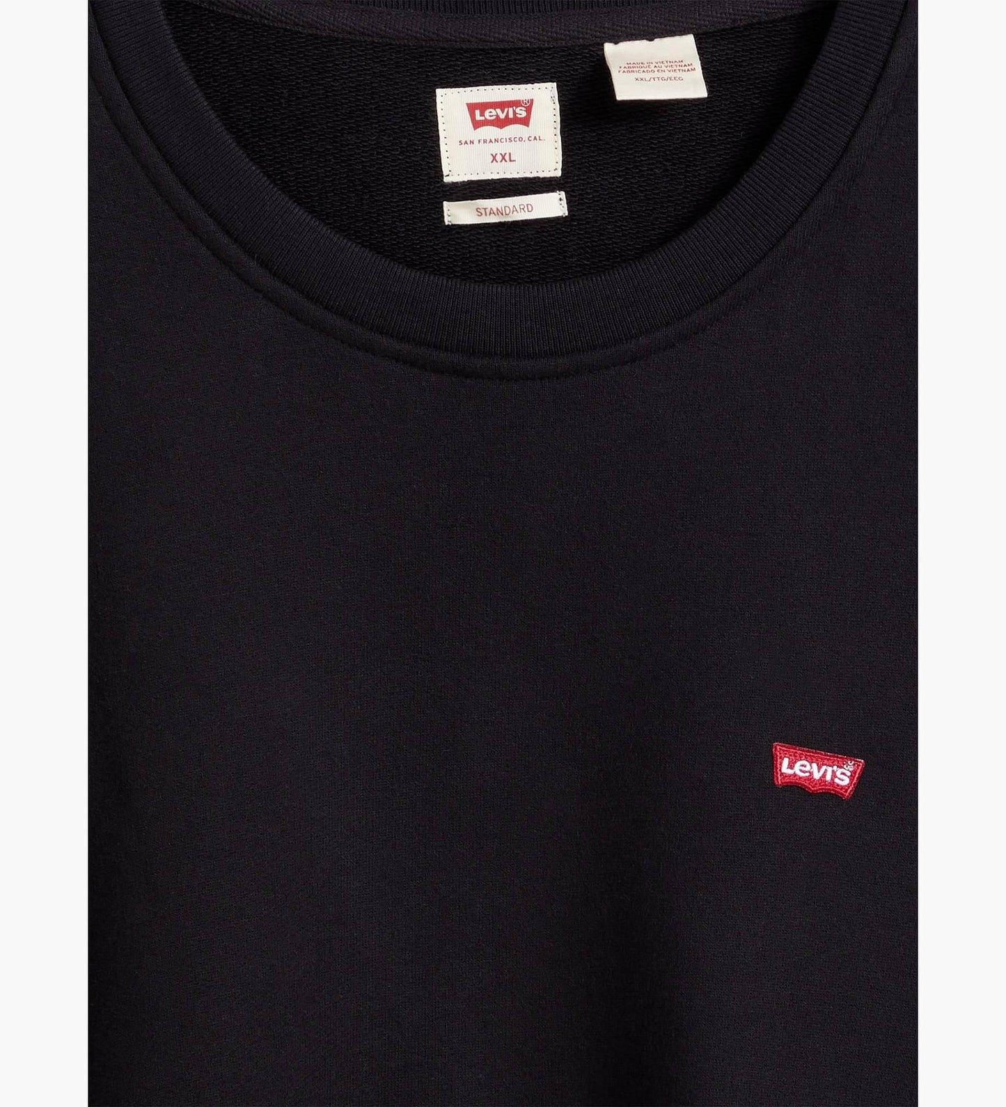 Levi's Men's Original Housemark Crewneck Sweatshirt - Soft Cozy Fleece Everyday Essential