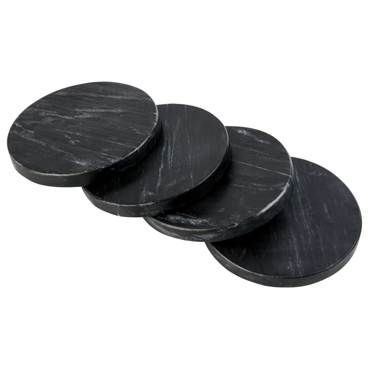 Livarno Home Set Of 4 Marble Coasters 10cm