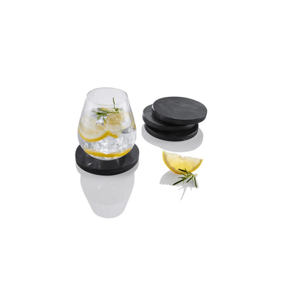 Livarno Home Set Of 4 Marble Coasters 10cm