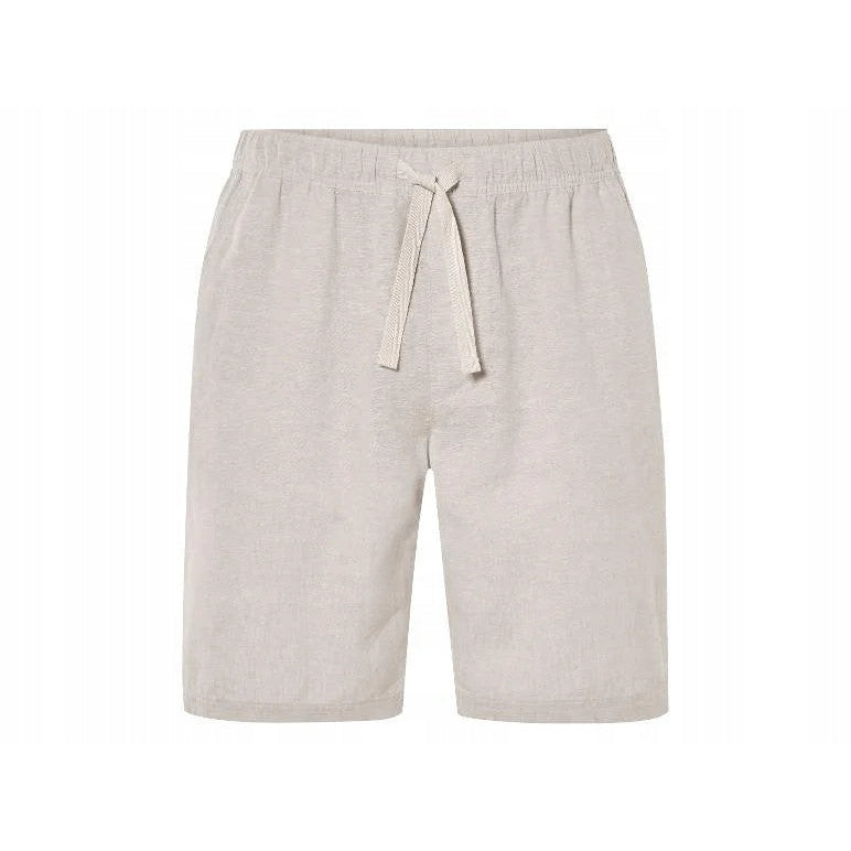 Livergy Men's Linen-Cotton Bermuda Shorts Beige L 52/54