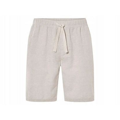 Livergy Men's Linen-Cotton Bermuda Shorts Beige L 52/54