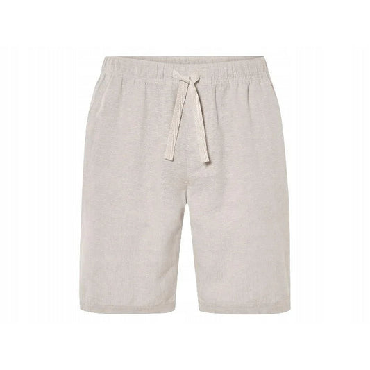 Livergy Men's Linen-Cotton Bermuda Shorts Beige L 52/54