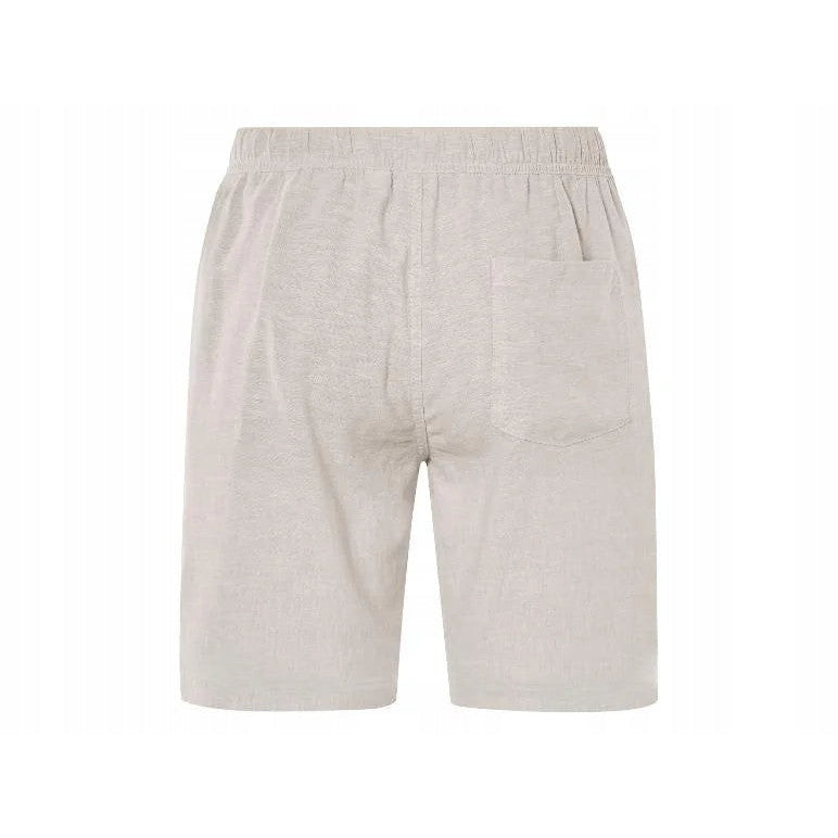 Livergy Men's Linen-Cotton Bermuda Shorts Beige L 52/54