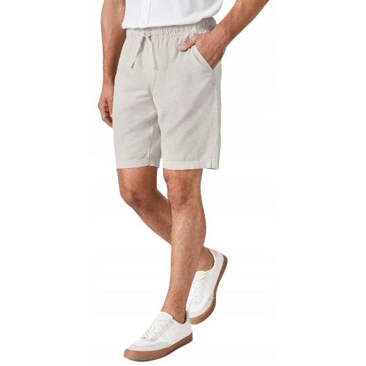 Livergy Men's Linen-Cotton Bermuda Shorts Beige L 52/54