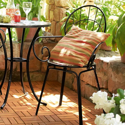 LIVARNO Home Acacia Wood Click Decking Tiles – 9 pcs