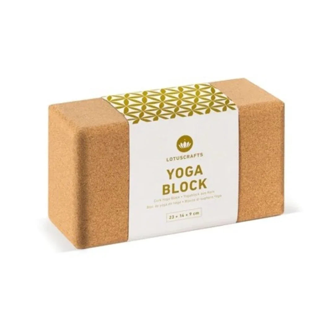 Lotuscrafts Natural Cork Yoga Block (Big) Support for Asana - Gomix Brands Outlet