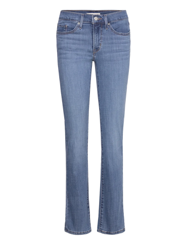 Levi's 314 Women's Shaping Straight Lapis Gem Jeans - Mid-Rise, Breathable, Worn-In Indigo