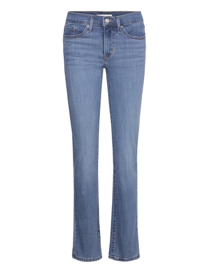 Levi's 314 Women's Shaping Straight Lapis Gem Jeans - Mid-Rise, Breathable, Worn-In Indigo