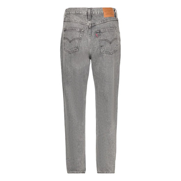 Levi's Women boyfriend Fit High-Waist Straight Leg Grey Denim Jeans