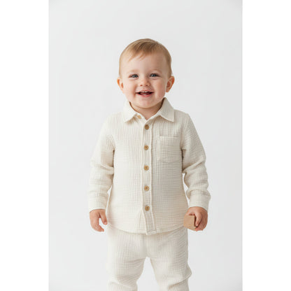 Lupilu Children’s Long‑Sleeve Cotton Shirt