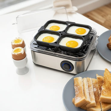 Venga! VG EK 3000 Egg Cooker 2-in-1 8 Eggs 500W Stainless Steel