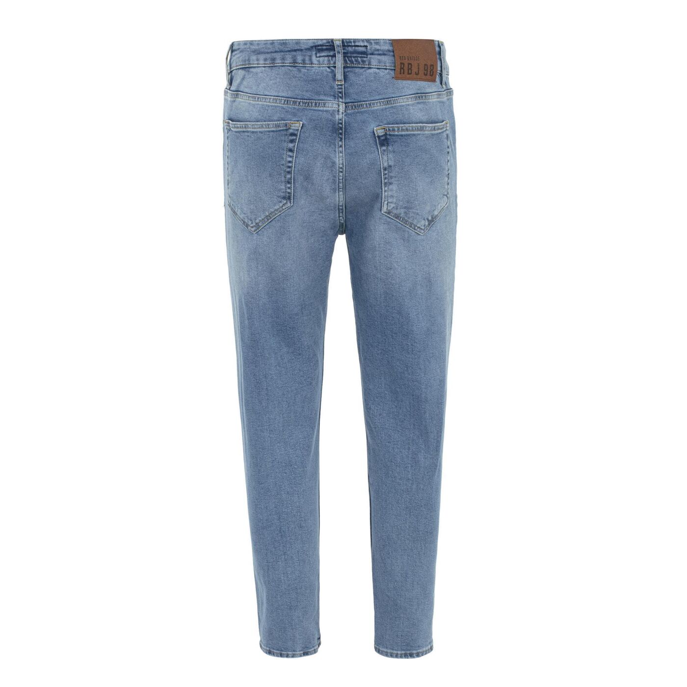 Red Bridge Men's Slim Fit Stretch Denim Jeans Pants - Modern Blue Wash