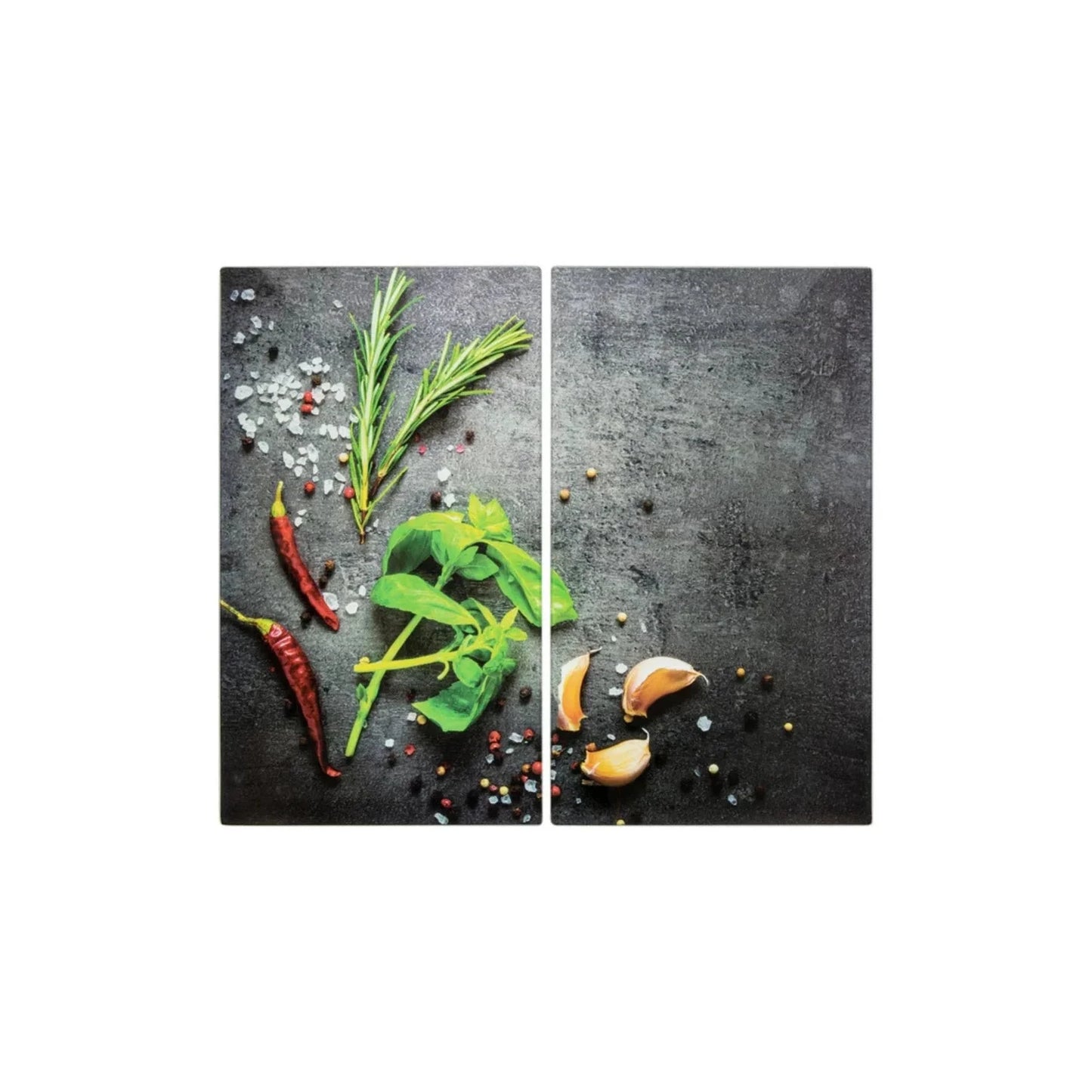 Livarno Home Glass Stove Cover Plate Tempered Glass 52x30cm 2pcs