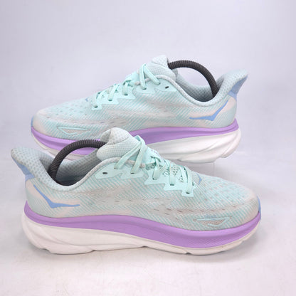 Hoka One One Clifton 9 Women's Athletic Running Shoe Blue Size 9 FE1223H