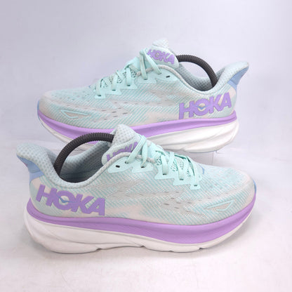 Hoka One One Clifton 9 Women's Athletic Running Shoe Blue Size 9 FE1223H