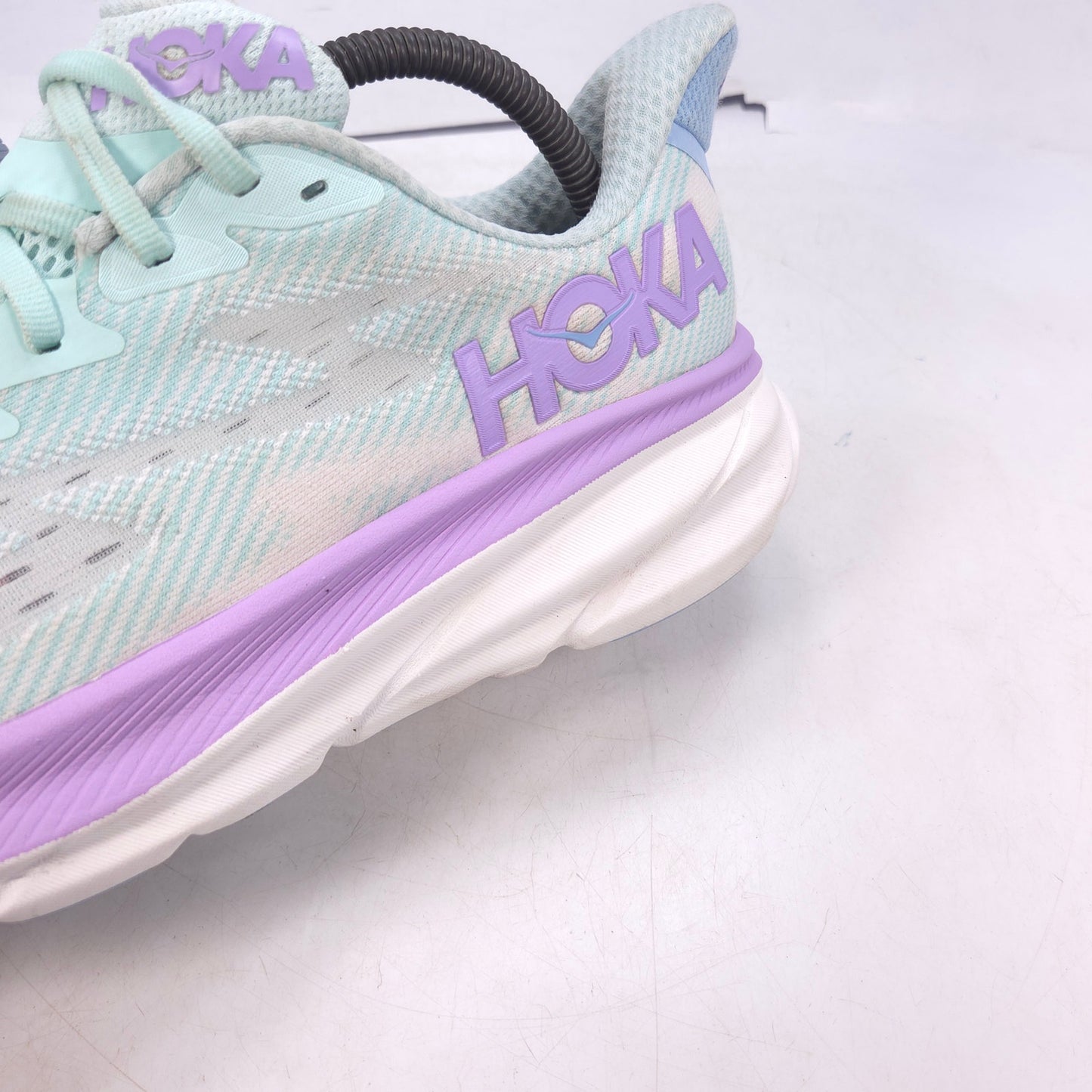 Hoka One One Clifton 9 Women's Athletic Running Shoe Blue Size 9 FE1223H