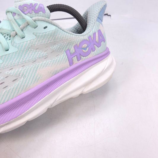 Hoka One One Clifton 9 Women's Athletic Running Shoe Blue Size 9 FE1223H