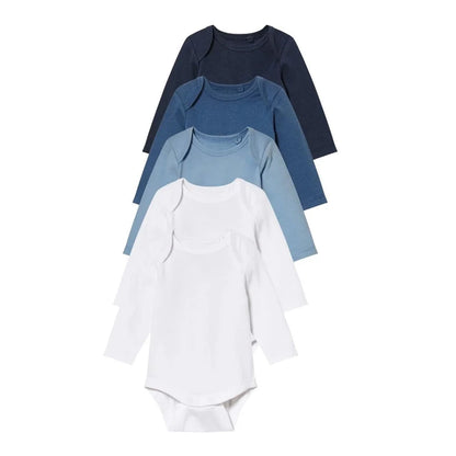 Lupilu 5-Pack Baby Bodysuit 100% Cotton Set