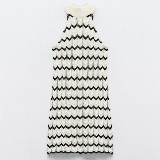Zara Blogger Favorite Striped Knit Mini Dress for Women - Gomix Brands Outlet