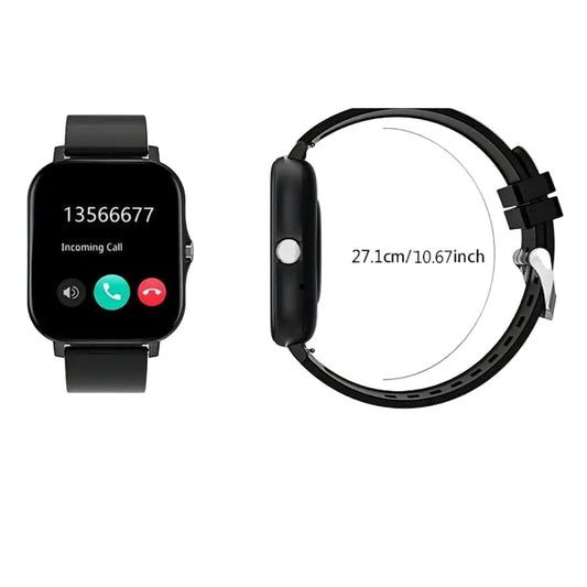 2025 Smartwatch Black Edition: Fitness Tracking, Notifications, Sleek Design
