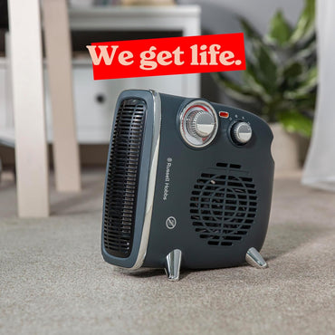 Russell Hobbs Fan Heater 1800W Grey