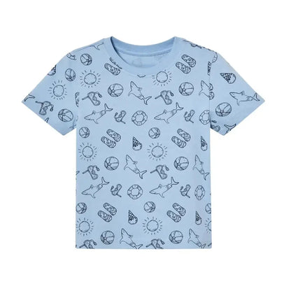 Lupilo Boys' Short Sleeve T-Shirt Cotton Round Neck