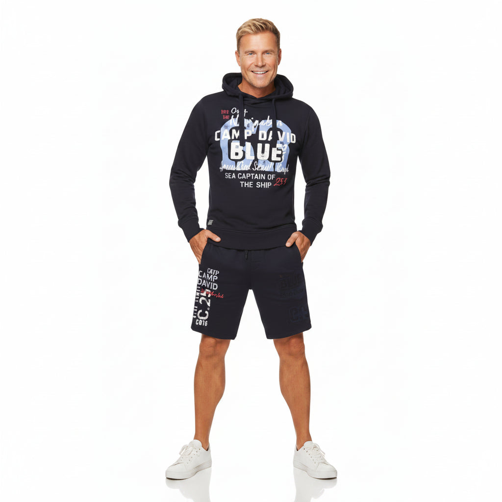 CAMPDAVID Men's Hooded Sweatshirt