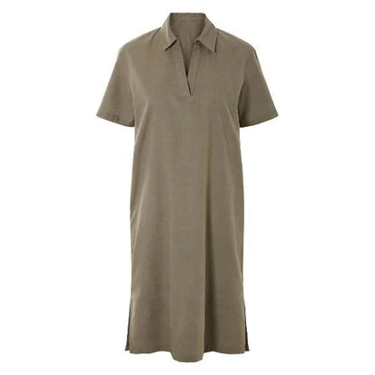 ESMARA® Women's Linen Dress Airy Lightweight Summer Casual