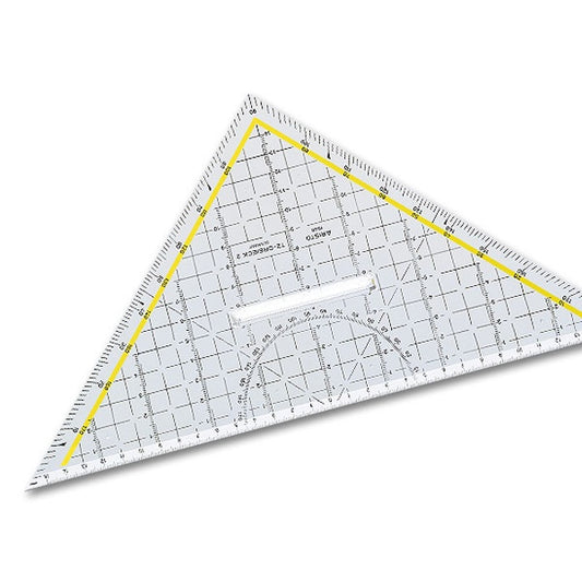 Aristo Drawing Triangle 32.5 cm Acrylic Glass with Fixed Handle 1648/2