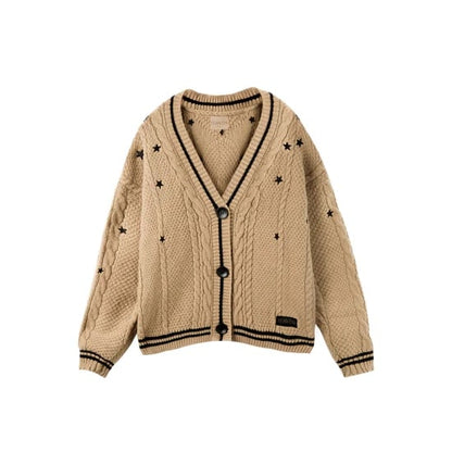 Golden Brown Taylor Swift Fearless Taylor's Version Chunky Knit Cardigan XL/2XL